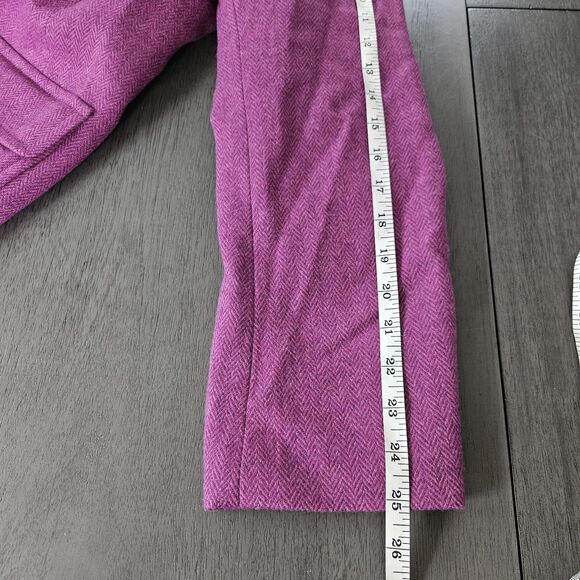 Talbots Pink Wool Blend Herringbone Classic Blazer Sz 22W Professional Career - Picture 6 of 8